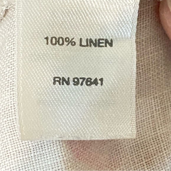 Pure Jill Water Color Floral Sleeveless Linen Midi Dress size Small - Picture 11 of 12